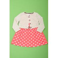 Girl's Cardigan + dress set