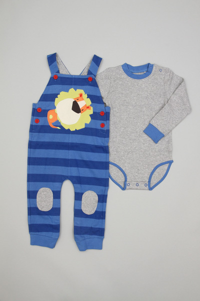 Lion Jersey Dungaree Set