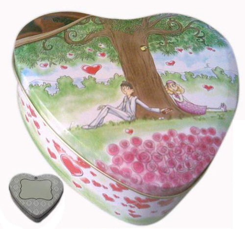 Heart Shape Tin Box