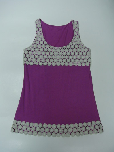 Viscose knitted vest