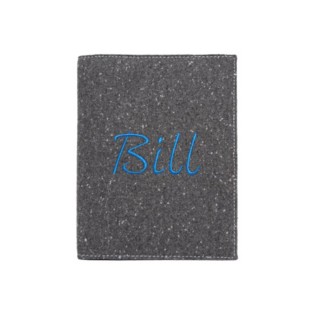 Felt Dark Grey Notebook Holder (Bill)