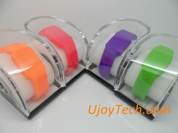 LED Watch USB flash drive, Christmas Gift Silicone Watch USB Stick, Wristband USB pen drive