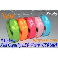 Led Watch Usb Flash Drive, Christmas Gift Silicone Watch Usb Stick