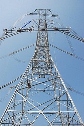 power transmission line steel tower