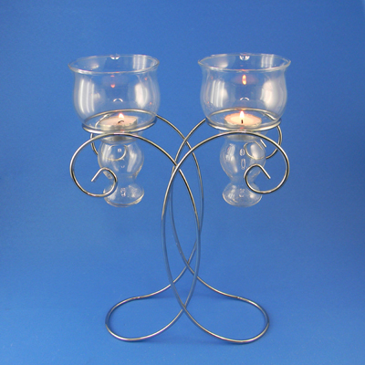 Glass Candle Holder