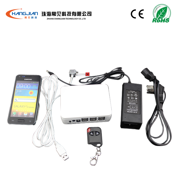 6 Ports Mobile Phone/tablet PC Security Controller Host With Alarm And Charging Function