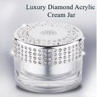 Sell Diamond Cap Acrylic Jar For Cosmetic Packing