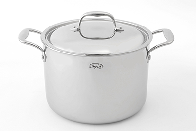 SimpLife 5-Layer Stainless Steel Soup Pot with Lid 24cm