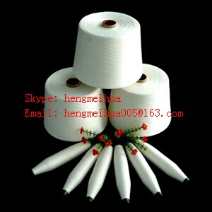 Sell Polyester Spun Yarn Virgin 7S-60S Raw White or Dyed Colors