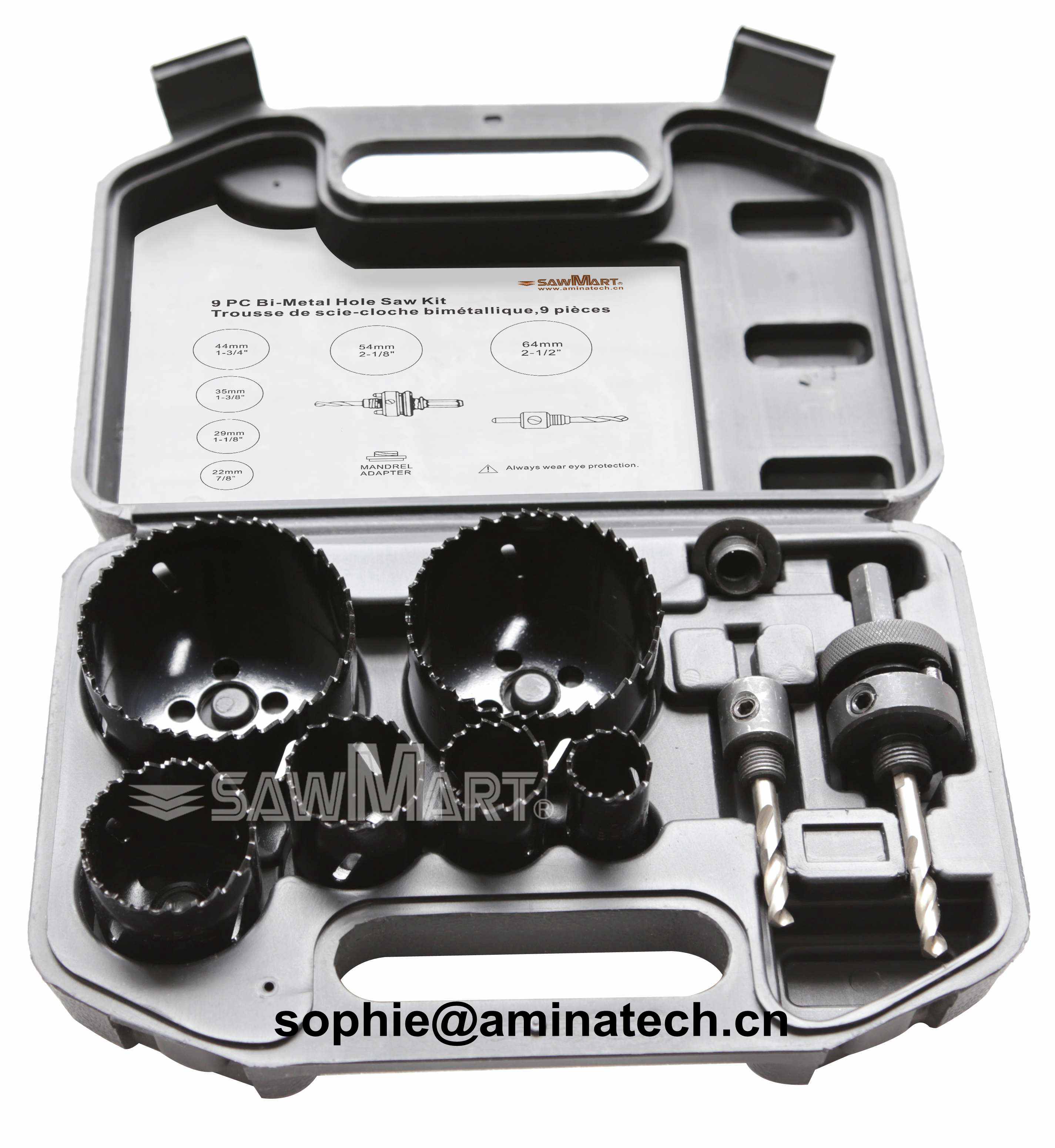Sell High quality best selling 9pc hss bi-metal hole saws