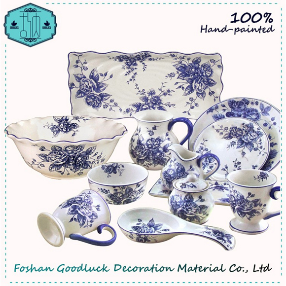 Wholesale Hotel & Restaurant Biodegradable Ceramic Tableware Dinnerware Sets