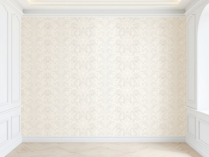 Elegant Neutral Floral Wallpaper
