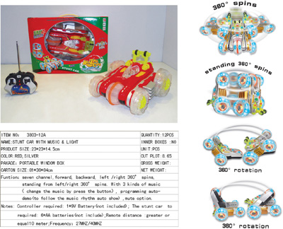 Sell Stunt car with light and music