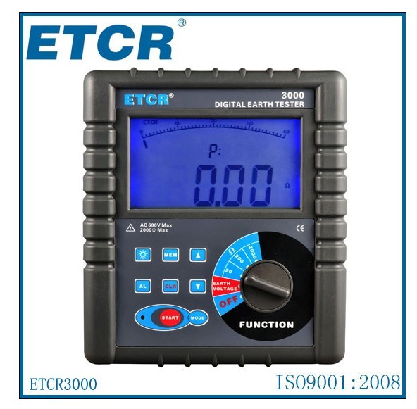 Digital Earth Resistance Tester (etcr3000) Clamp Meter