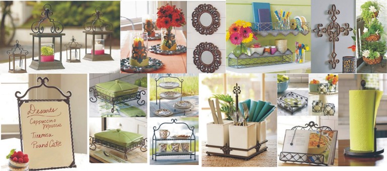 Ceramic Tableware Metal Craft Kitchen Dining Use Tableware Home Decoration