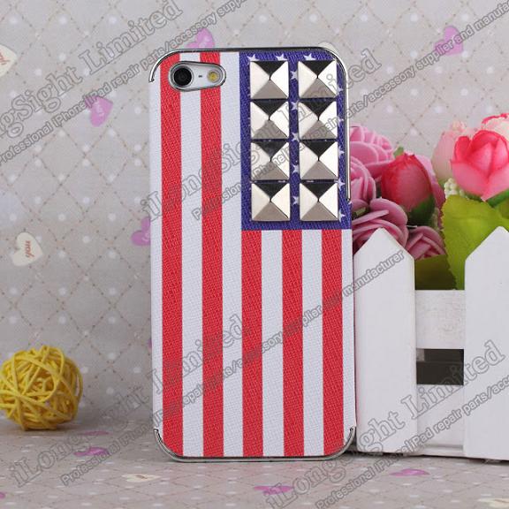 Bling Diamond 3d Metal Nail Hard Case For Iphone 5