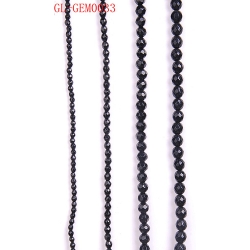 Real stone black onyx bead