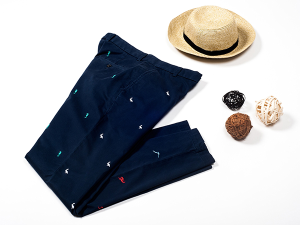 Allover Embroidery Pants