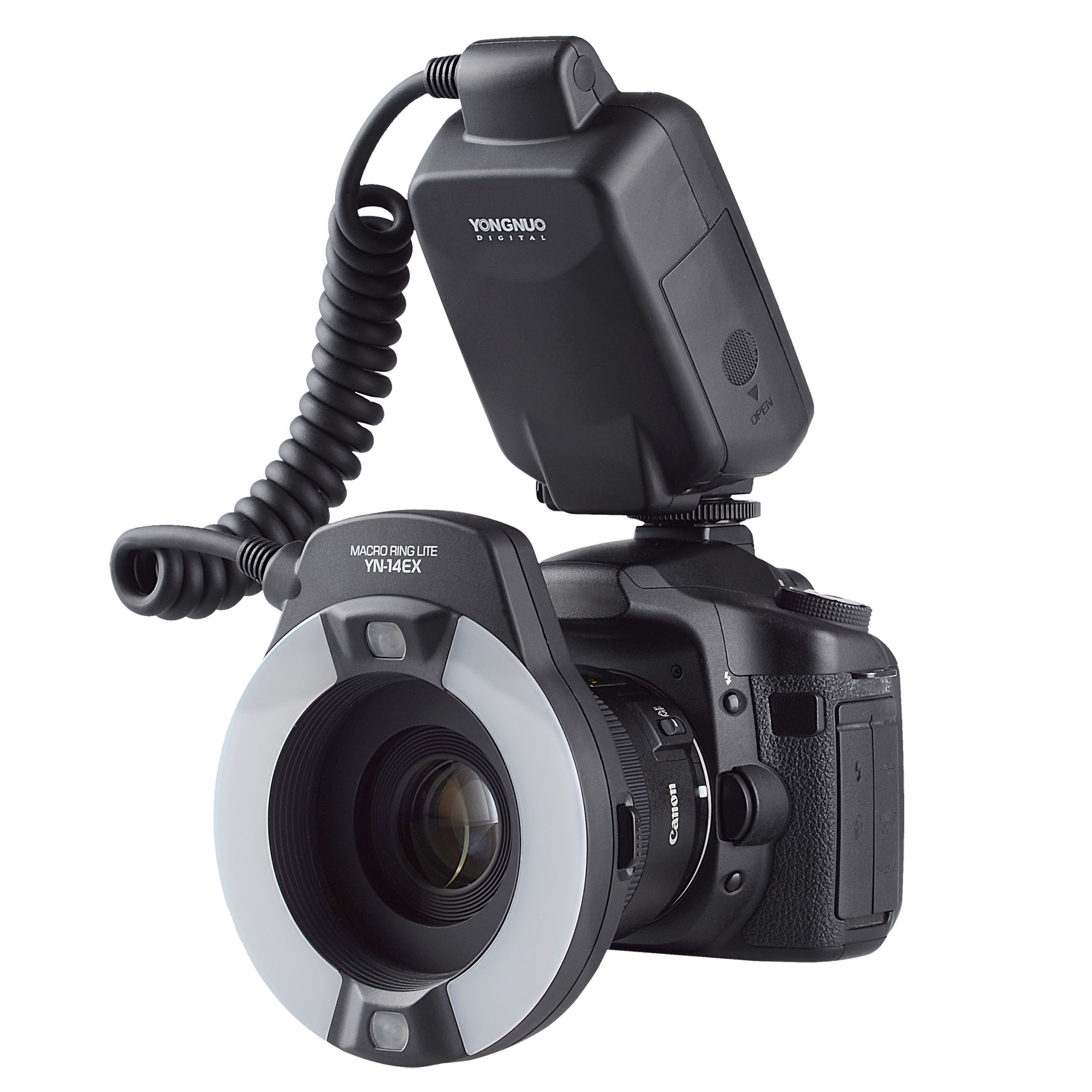 TTL Macro Ring Lite Flash Light for Canon with 4 Adapter Rings