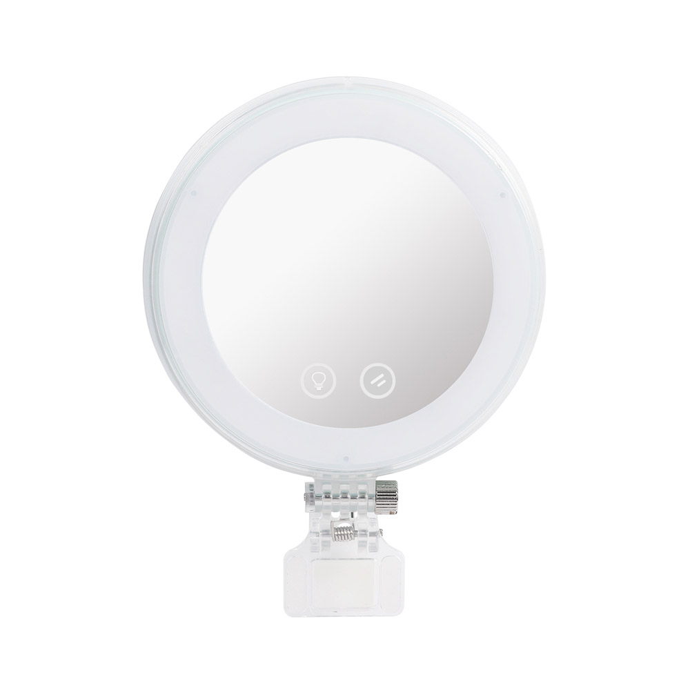 Portable LED camera light and portable makeup mirror