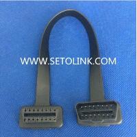 Sell Flat OBDII OBD2 16Pin ELM327 Male To Female Elbow Extension OBD 2 Auto Car Diagnostic Cable Connecto
