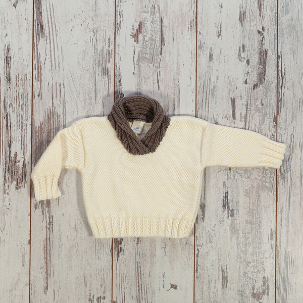 sweater with handwoven