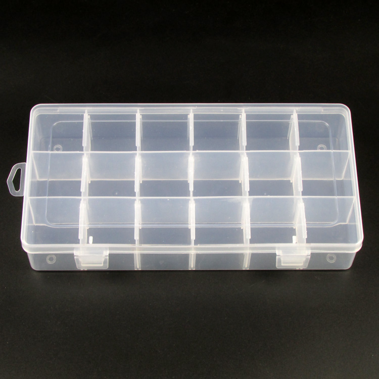 Plastic Gift Jewelry Box Compartment Storage Ring Necklace Earring Display Case