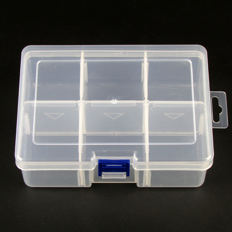 Plastic Jewelry Box Compartment Collection Jewellery Bracelet Ring Necklace Earring Display Case