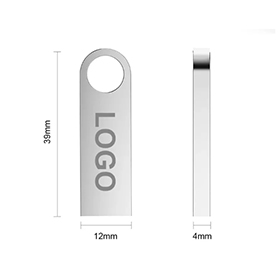 Key chain style USB flash drive