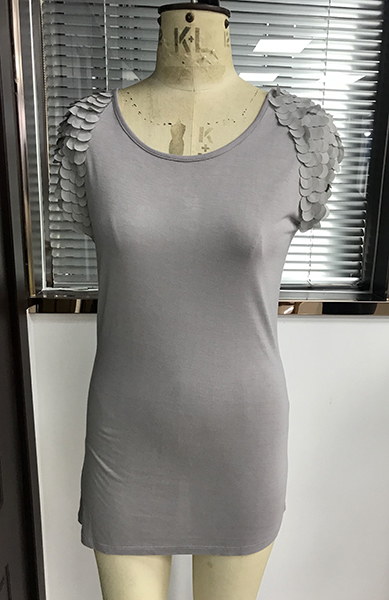 Sequins Short Sleeve Top