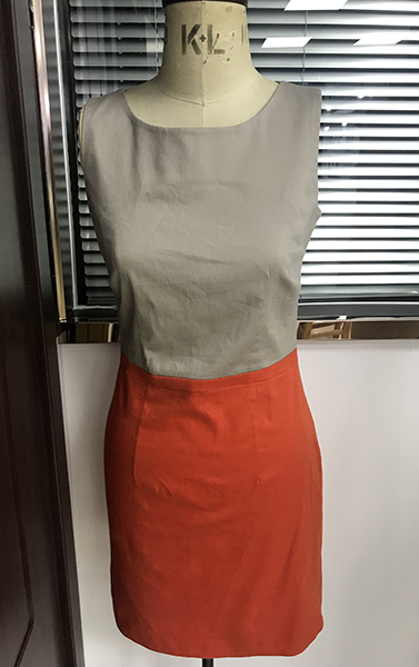 Sleeveless Contrast Dress