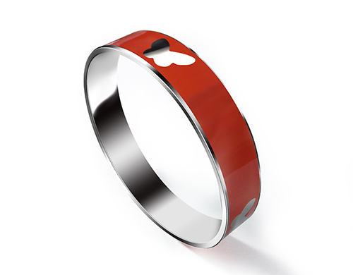 Enamelled Stainless Steel Lady Bangle