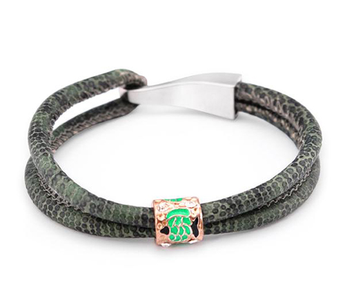 2015 Cheap Leather Snake Bracelet for Men