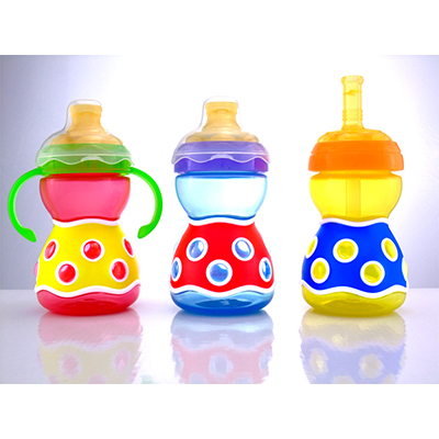 Drinking Cup with spout & handle/with spout/sipper cup (260ml/8oz)
