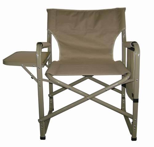 Heavy Steel Director Chair With Table And Side Poecket