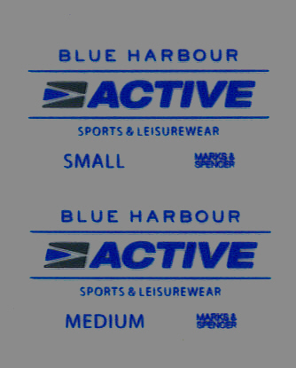 GARMENT CARE LABEL TRANSFER PRINTING FILM GARMENT ACTIVE KNITTING WEAR