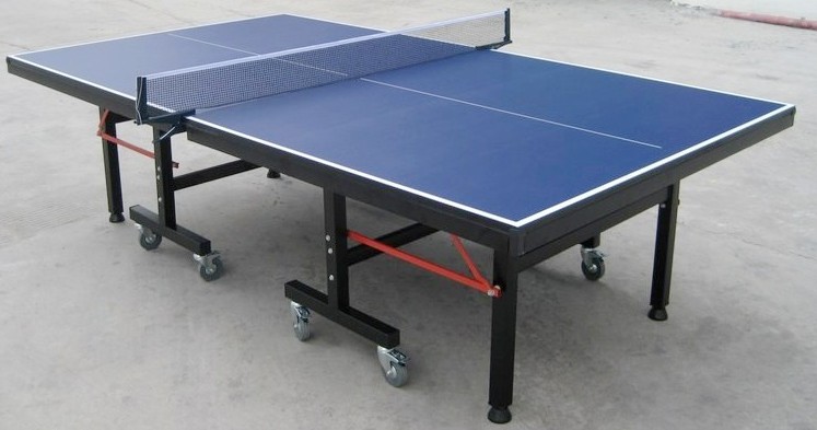 Folding Table Tennis Table As-205 Square Leg 4'' Wheels Competition Table