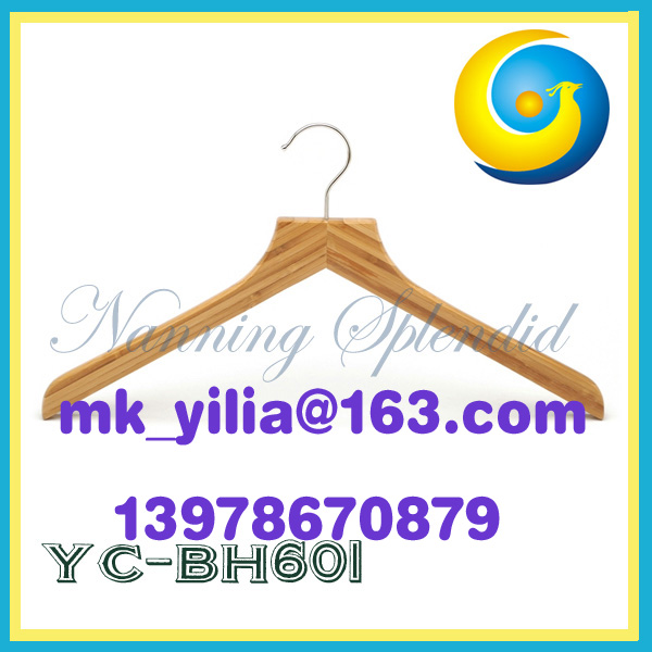 Yc-bh601 Bamboo Wooden Clothes Hanger