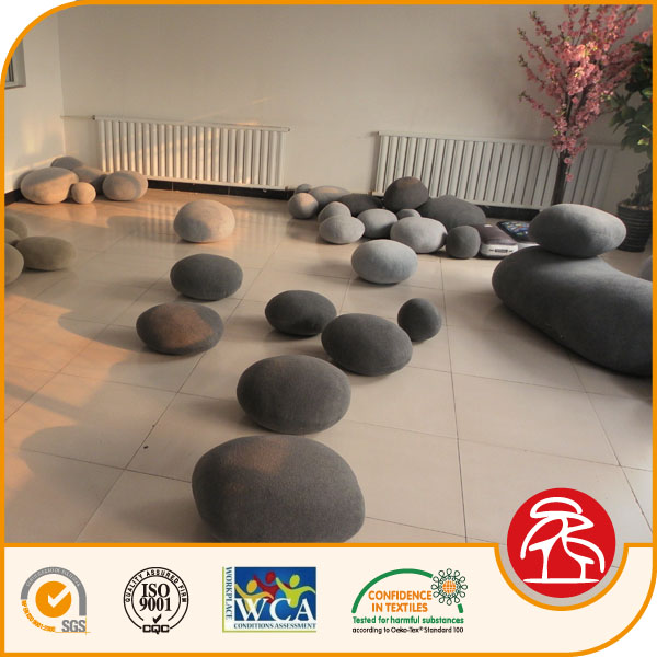 pebbles stone decorative pillow cushion