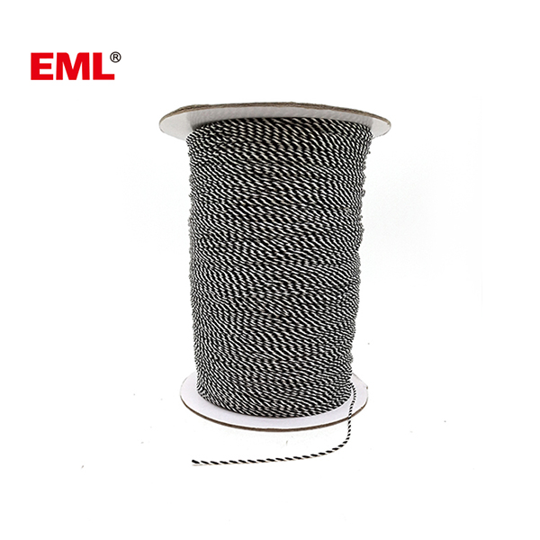 White/Black Twisted Rayon String