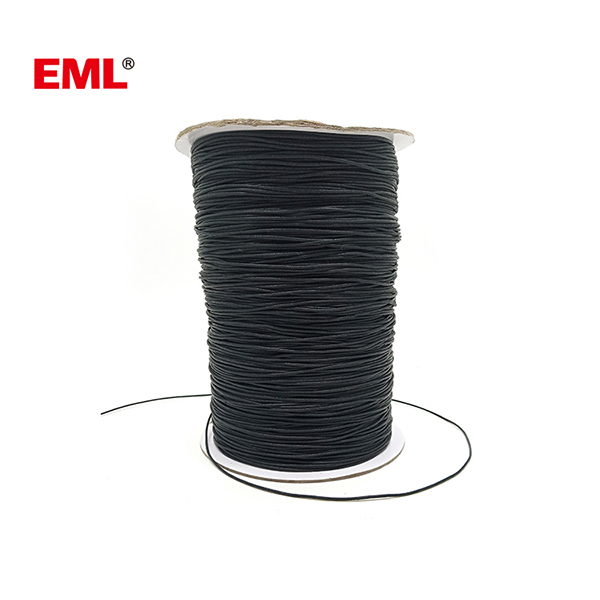1mm Black Waxed Cotton String