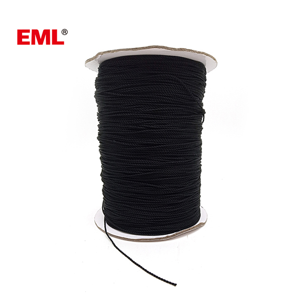 2x9 Twisted Black Rayon String