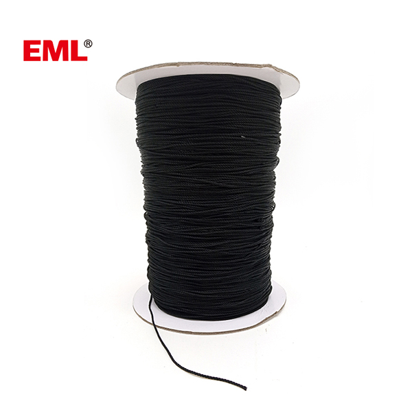 3x6 Twisted Black Rayon String
