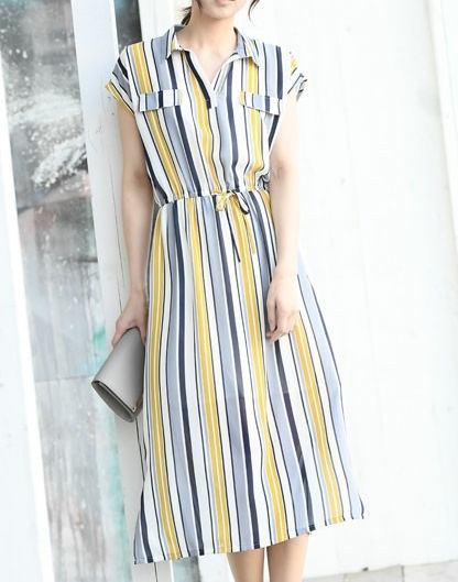 Short Sleeves One Piece Dress