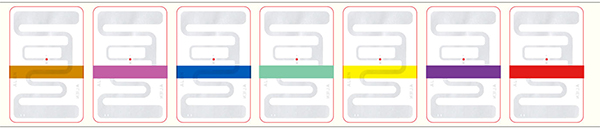RFID Sticker - Color by Size