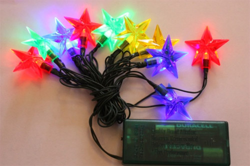 10L LED Multi-Color Star Lights (Battery Operated)