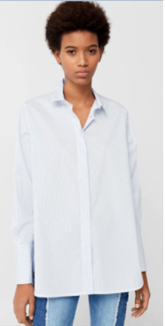 Cotton / Spandex Woven Ladies Blouse