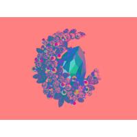 Large Swarovski Crystal Moon Brooches Jewelry