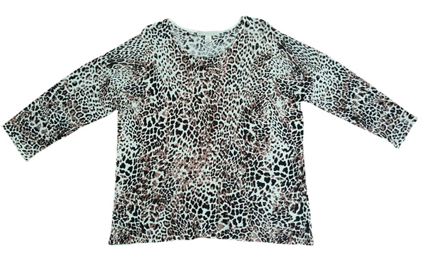 Ladies' Knitted Print Pullover