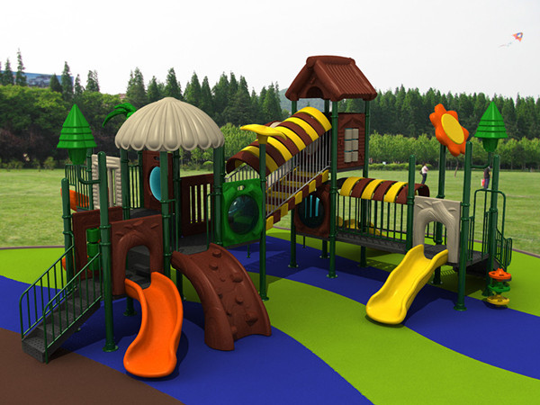 Plastic Slide in Amusement Park for Kids